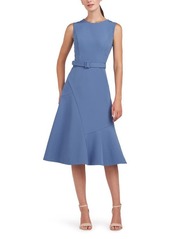 Kay Unger New York Kay Unger Janet Belted Cocktail Midi Dress