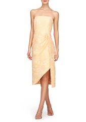 Kay Unger New York Kay Unger Lucy Floral Jacquard Strapless Dress