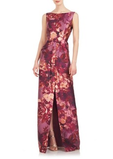 Kay Unger New York Kay Unger Marlowe Column Gown