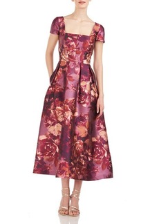 Kay Unger New York Kay Unger Tierney Floral Midi Dress