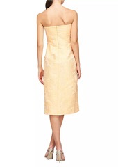 Kay Unger New York Lucy Jacquard Midi-Dress