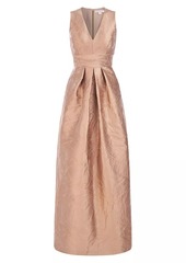 Kay Unger New York Mariah Jacquard Textured Gown