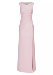 Kay Unger New York Nicolette V-Portrait Neck Gown