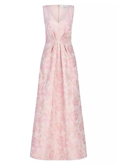 Kay Unger New York Odette Floral Jacquard Gown