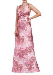 Kay Unger New York Opal Rose Mikado Gown