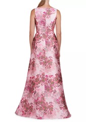 Kay Unger New York Opal Rose Mikado Gown