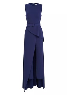 Kay Unger New York Owen Belted Walk-Thru Jumpsuit