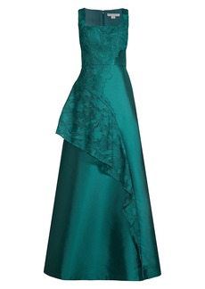 Kay Unger New York Paloma Ruffle Gown