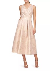 Kay Unger New York Poppy Tea-Length Dress