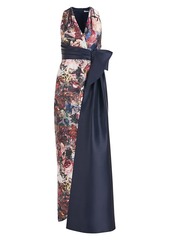 Kay Unger New York Rachel Floral Column Gown