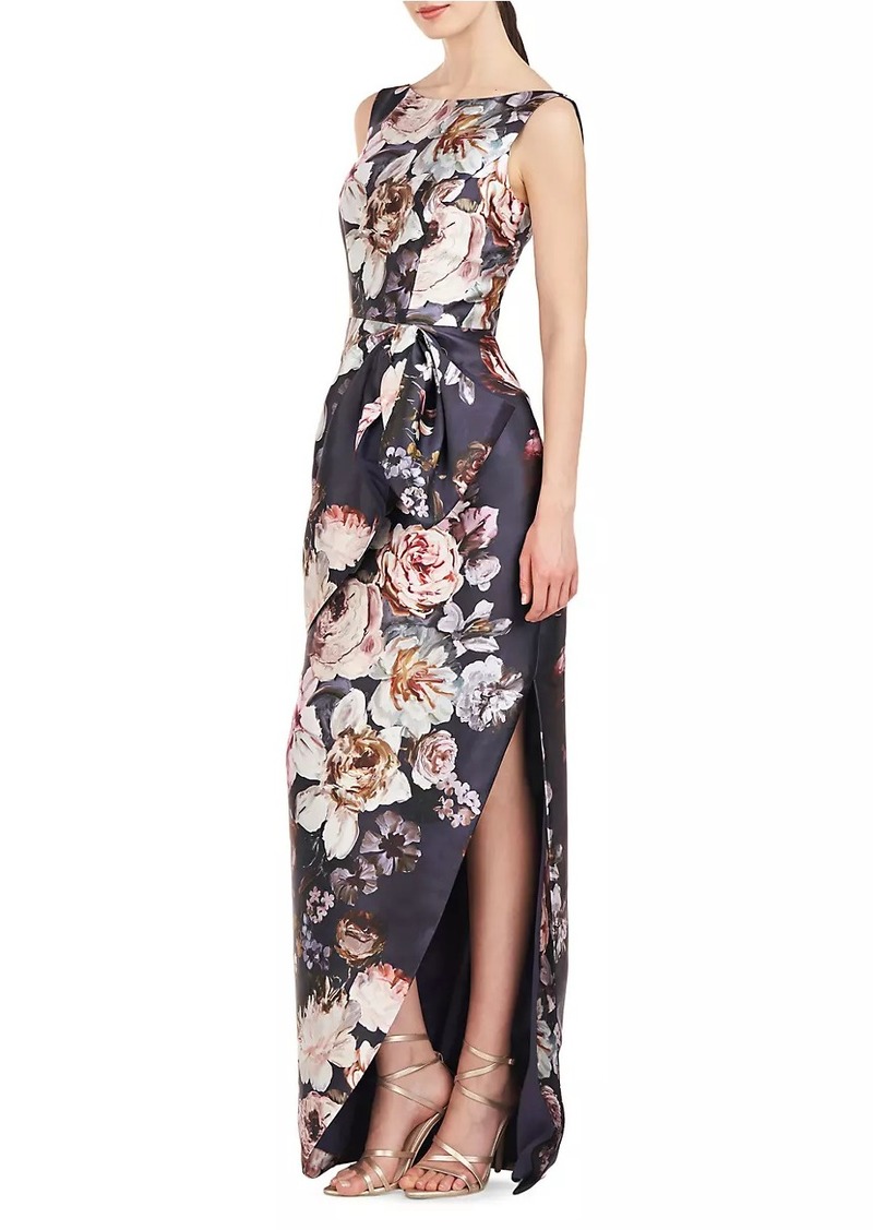 Kay Unger New York Raine Peony Column Gown