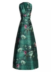 Kay Unger New York Rosalind Floral Print Gown