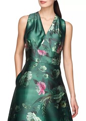 Kay Unger New York Rosalind Floral Print Gown