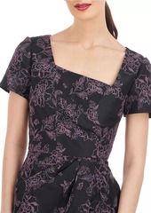 Kay Unger New York Roslyn Floral Jacquard Gown
