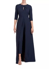 Kay Unger New York Sonia Keyhole Walk-Thru Jumpsuit