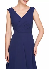 Kay Unger New York Yara Crêpe A-Line Gown