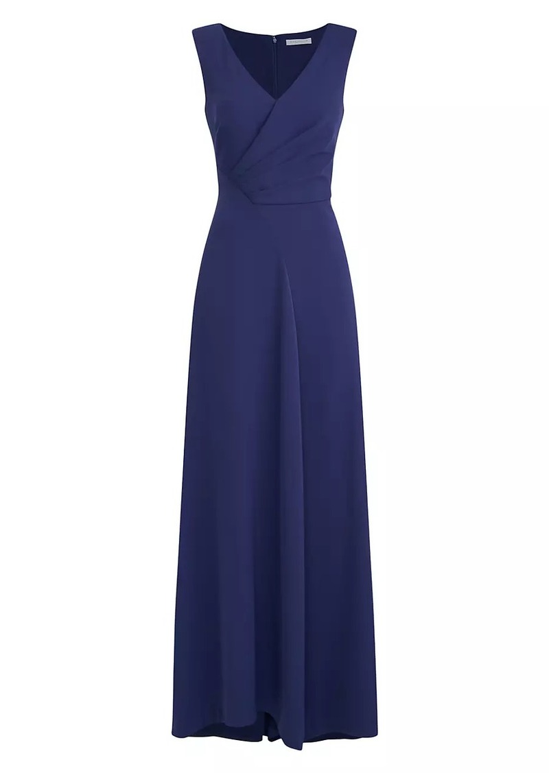 Kay Unger New York Yara Crêpe A-Line Gown