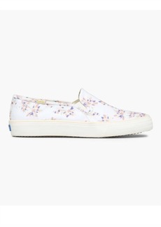 Keds Double Decker Floral Slip On Sneaker In Cream