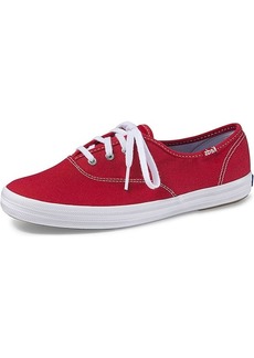 Keds Unisex Champion Lace Up Sneaker RED Canvas  US Women