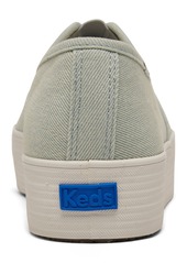 Keds Women's Point Denim Slip-On Platform Casual Sneakers from Finish Line - Denim