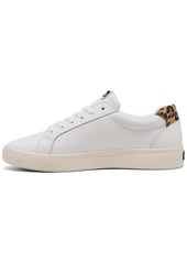 Keds Women's Pursuit Leather Lace-Up Casual Sneakers from Finish Line - White, Leopard