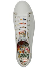 Keds x Rifle Paper Co Women's Triple Kick Colette Jacquard Lace Up Platform Casual Sneakers from Finish Line - White, Floral