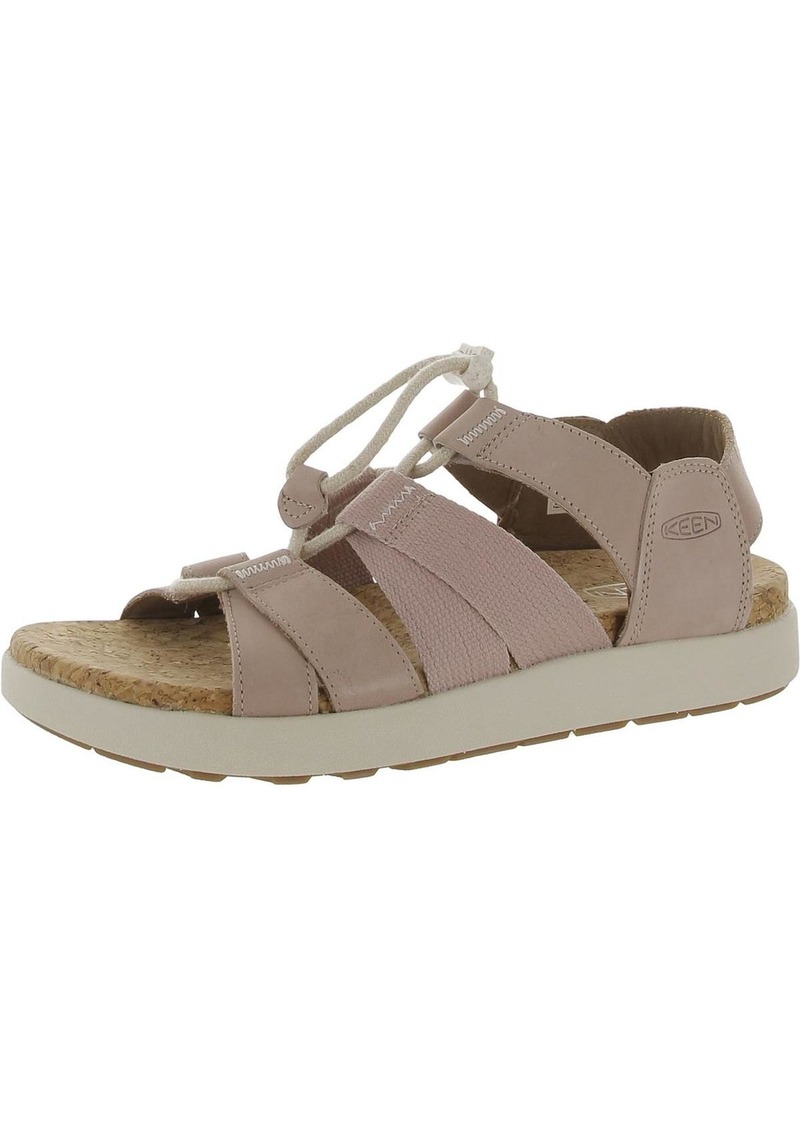 Keen Elle Mixed Strap Womens Leather Caged Slingback Sandals