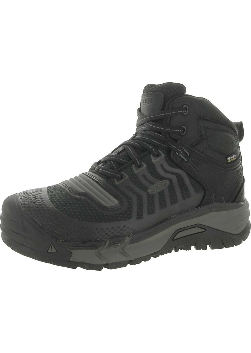 Keen Kansas City Mens Leather Lace-p Ankle Boots