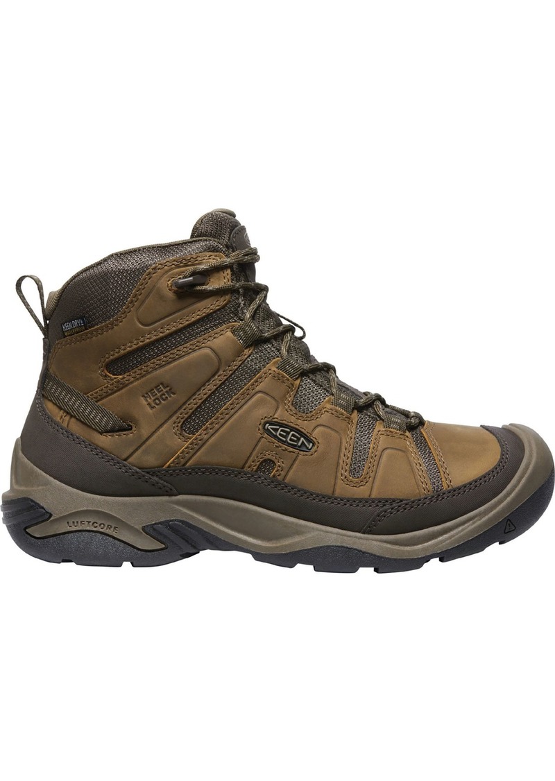 KEEN Men's Circadia Waterproof Hiking Boots, Size 13, Brown