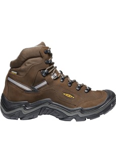 KEEN Men's Durand II Mid Waterproof Hiking Boots, Size 9, Brown