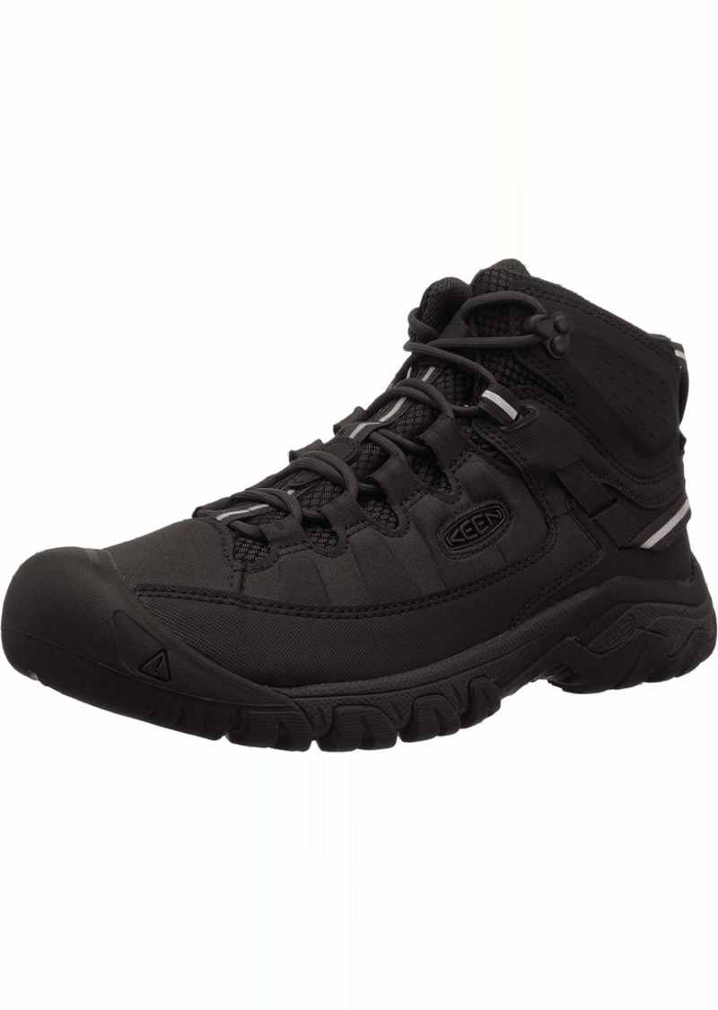 KEEN mens Targhee Exp Mid Wp Hiking Boot Black  US