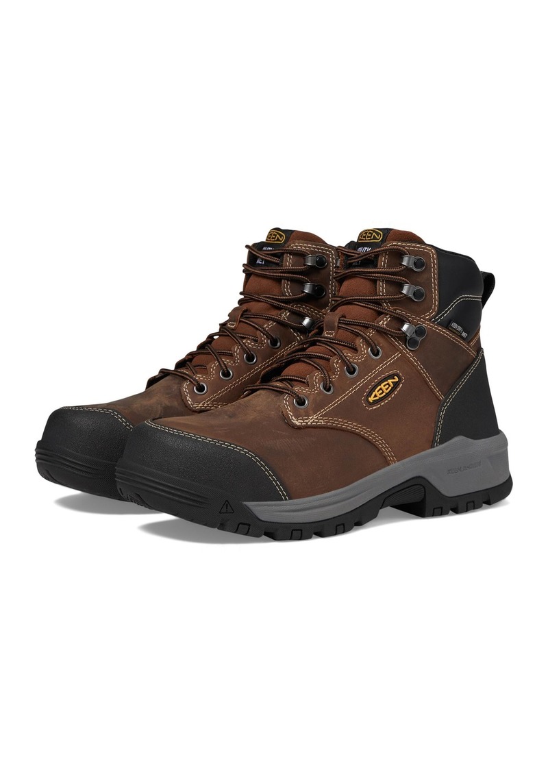 KEEN Utility Men's Evanston 6” Composite Toe Waterproof Internal Met Guard Work Boots