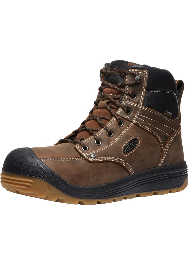 KEEN Utility Men's Fort Wayne 6” Waterproof Soft Toe Wedge Work Boots