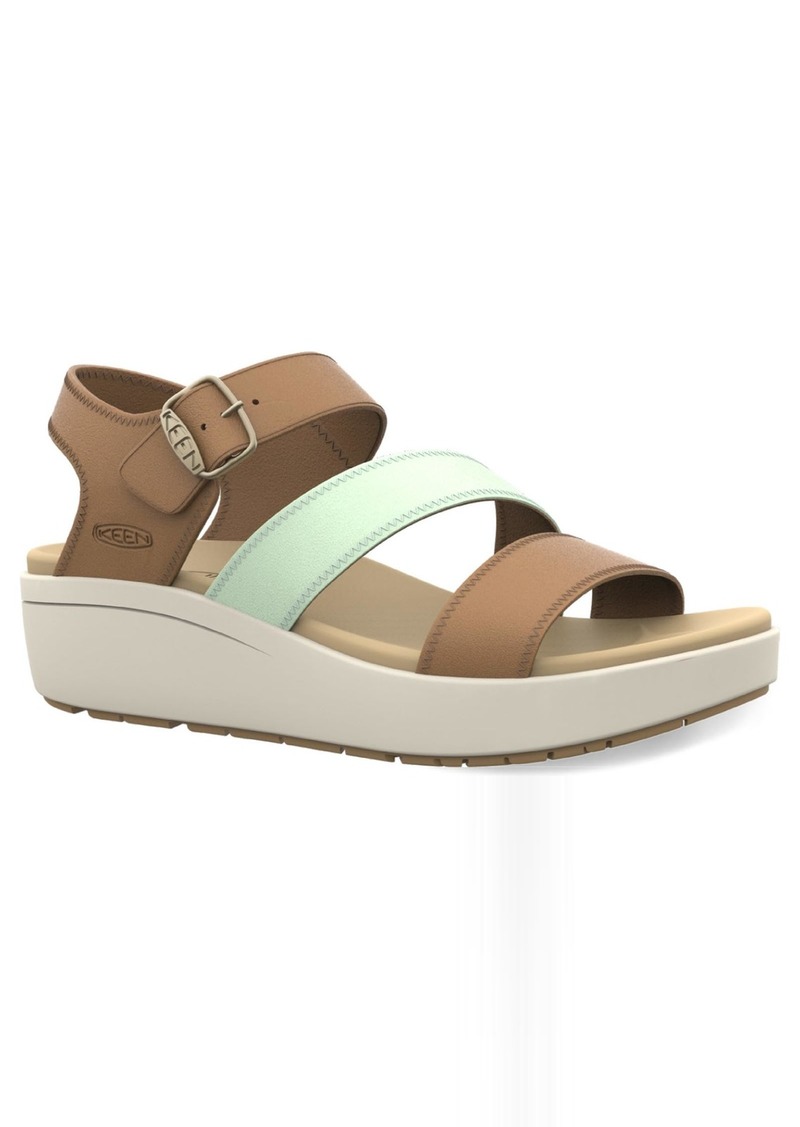 KEEN Women's Ellecity Backstrap Open Toe Adjustable Comfortable Platform Wedge Sandal