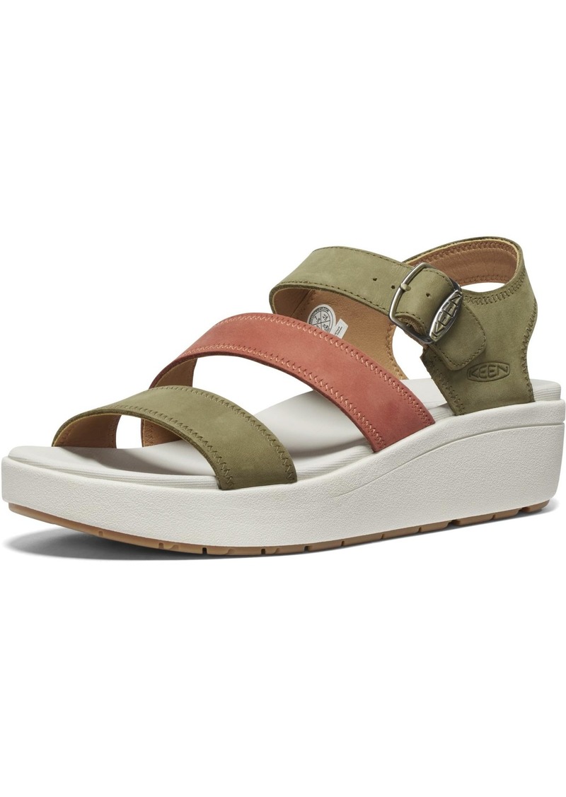 KEEN Women's Ellecity Backstrap Open Toe Adjustable Comfortable Platform Wedge Sandal