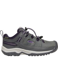 KEEN Youth Targhee Waterproof Hiking Shoes, Boys', Size 1, Gray