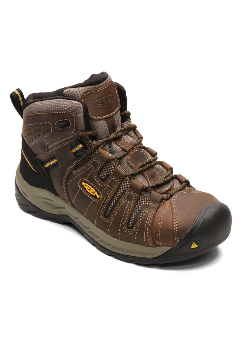 KEEN Utility Men's Keen Flint II Mid Work Boot Brown