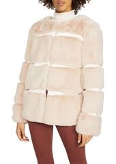 Keepsake The Label Women's Ariel Faux Fur Plush Coat  l