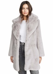 Keepsake The Label Women's Stella Faux Fur Plush Over Coat  L