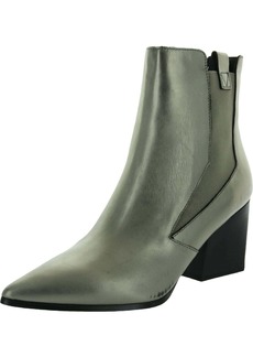 Kendall + Kylie Finigan-Bootie Womens Faux Leather Pointed Toe Chelsea Boots