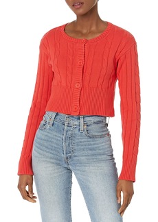 KENDALL + KYLIE Women's Cropped Cable Cardi