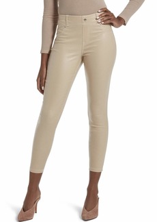 KENDALL + KYLIE womens Front Yoke Coated Twill Cropped Midi Leggings   US