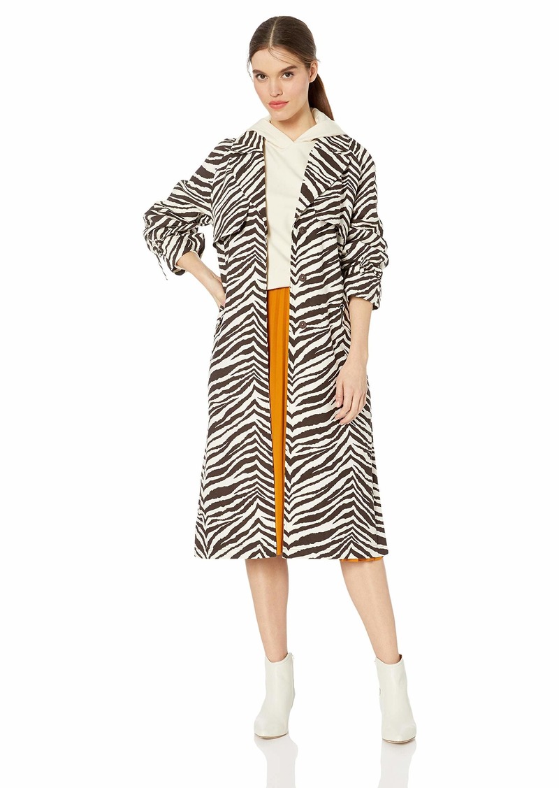 Kendall + Kylie Women's Long Trench Coat  S