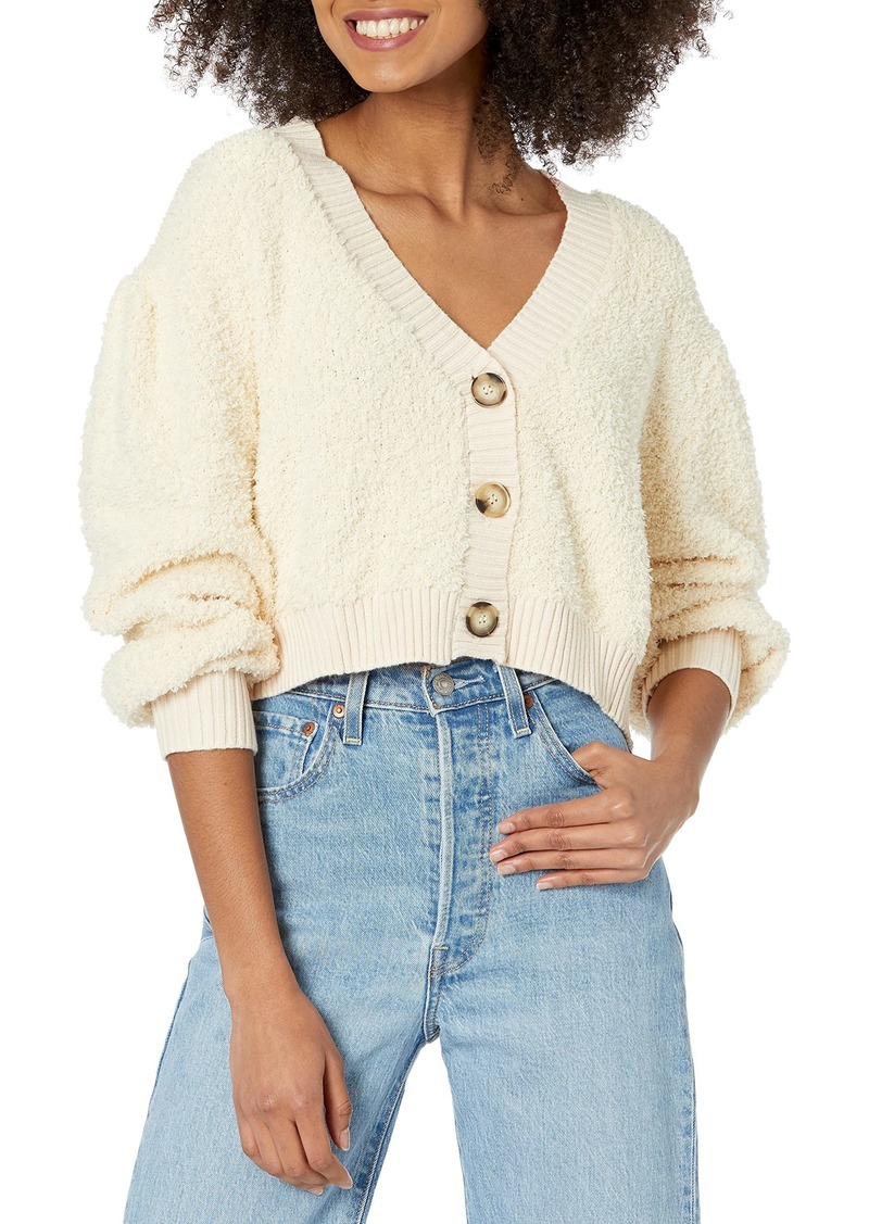 KENDALL + KYLIE Women's Popcorn Cropped Cardigan