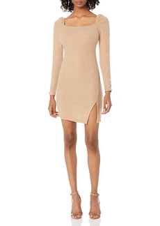 KENDALL + KYLIE Women's Ruched Dress with Slit  XS