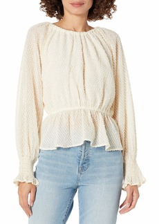 KENDALL + KYLIE Women's Ruched Neckline Top  S