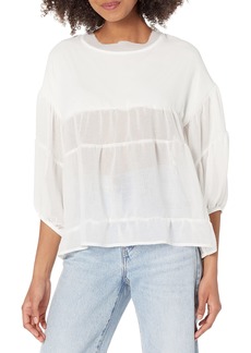 KENDALL + KYLIE Women's Shirred Blouse