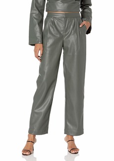 KENDALL + KYLIE Women's Vegan Leather Cropped Pant