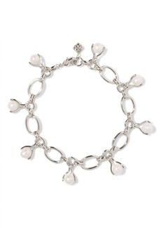 Kendra Scott Ashton Pearl Chain Bracelet In White Pearl