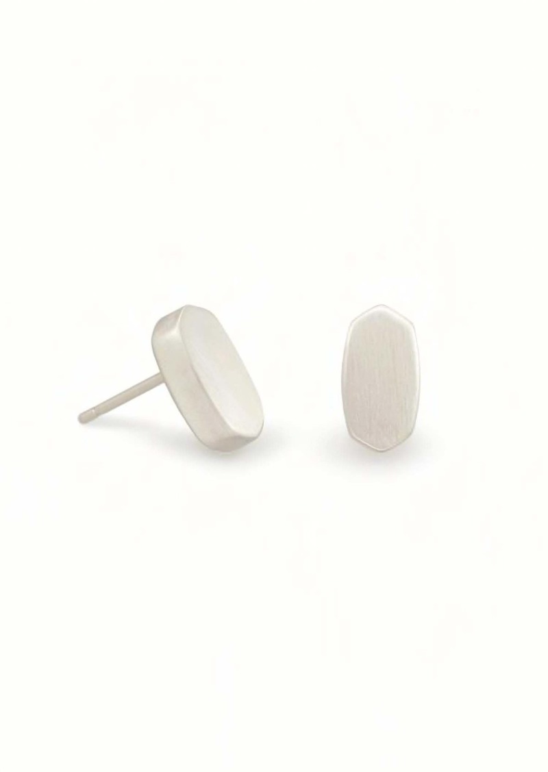 Kendra Scott Barrett Stud Earring In Silver